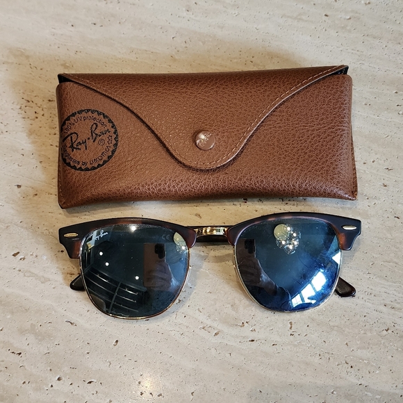 Ray-Ban ClubMaster Sunglasses And Case - Picture 1 of 6